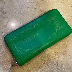 Teal blue Smythson wallet
